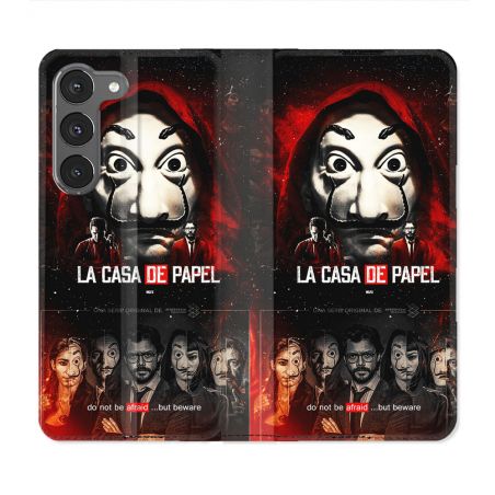 Housse Cuir Portefeuille Pour Samsung Galaxy A56 5G La Casa De Papel