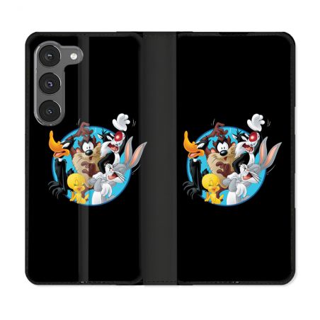 Housse Cuir Portefeuille Pour Samsung Galaxy A56 5G Looney Tunes