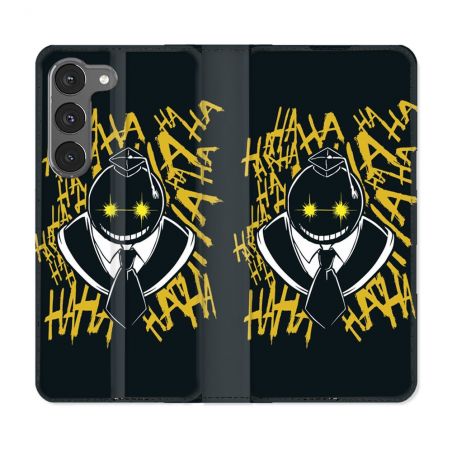 Housse Cuir Portefeuille Pour Samsung Galaxy A56 5G Manga Assassination Classroom Kuro Noir