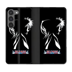 Housse Cuir Portefeuille Pour Samsung Galaxy A56 5G Manga Bleach Duo