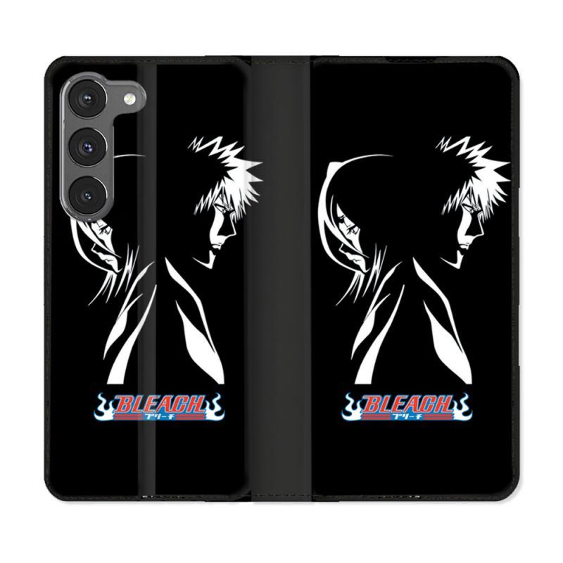 Housse Cuir Portefeuille Pour Samsung Galaxy A56 5G Manga Bleach Duo