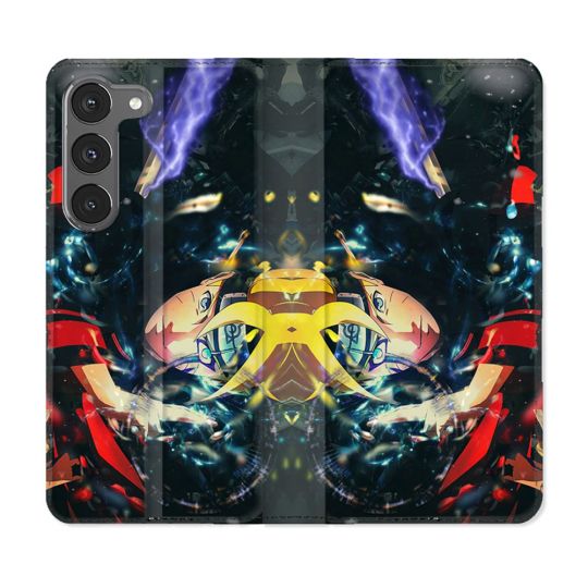 Housse Cuir Portefeuille Pour Samsung Galaxy A56 5G Manga Boruto Eclair