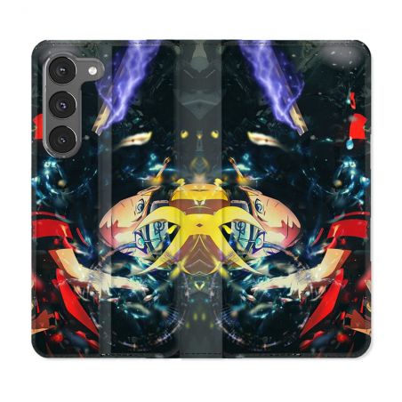 Housse Cuir Portefeuille Pour Samsung Galaxy A56 5G Manga Boruto Eclair