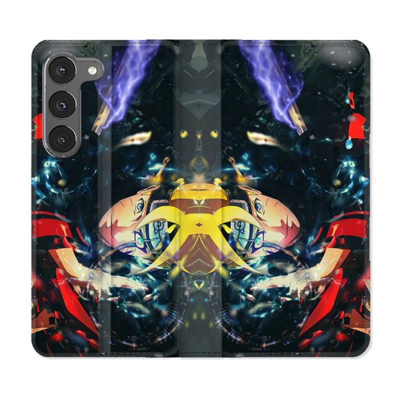 Housse Cuir Portefeuille Pour Samsung Galaxy A56 5G Manga Boruto Eclair