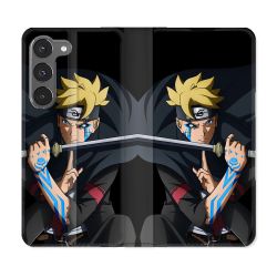 Housse Cuir Portefeuille Pour Samsung Galaxy A56 5G Manga Boruto Tatouage