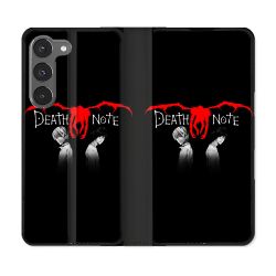 Housse Cuir Portefeuille Pour Samsung Galaxy A56 5G Manga Death Note Noir