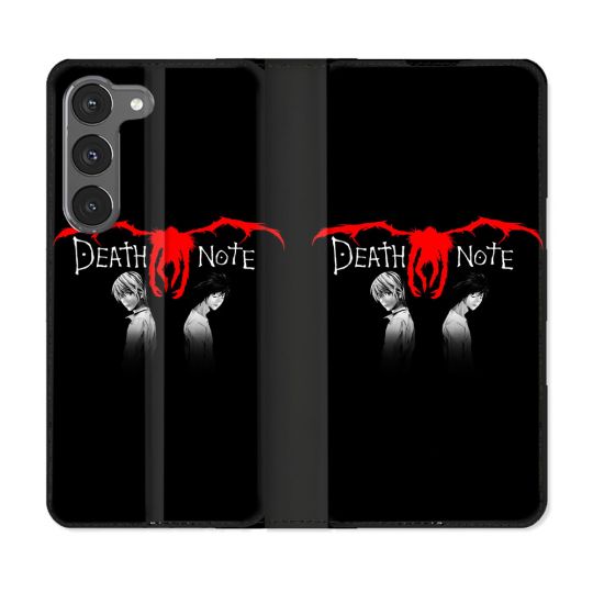 Housse Cuir Portefeuille Pour Samsung Galaxy A56 5G Manga Death Note Noir
