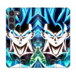 Housse Cuir Portefeuille Pour Samsung Galaxy A56 5G Manga Dragon Ball Gogeta Visage