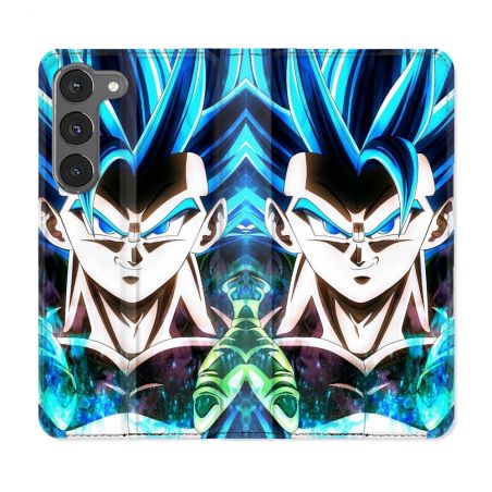 Housse Cuir Portefeuille Pour Samsung Galaxy A56 5G Manga Dragon Ball Gogeta Visage