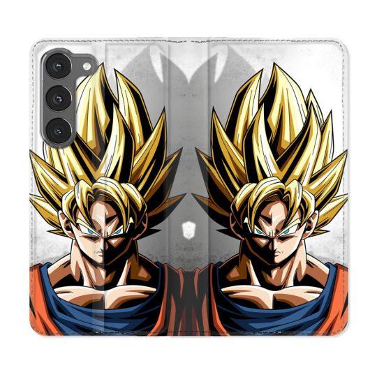 Housse Cuir Portefeuille Pour Samsung Galaxy A56 5G Manga Dragon Ball Sangoku Portrait