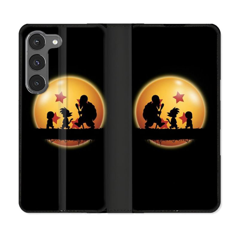 Housse Cuir Portefeuille Pour Samsung Galaxy A56 5G Manga Dragon Ball Vintage
