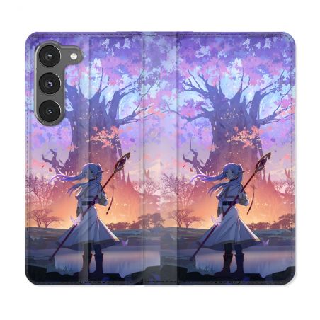 Housse Cuir Portefeuille Pour Samsung Galaxy A56 5G Manga Frieren