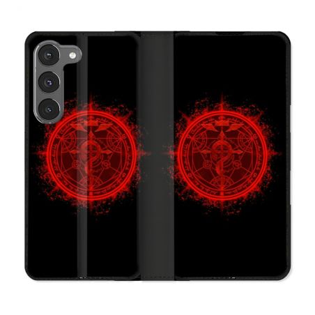 Housse Cuir Portefeuille Pour Samsung Galaxy A56 5G Manga Fullmetal Alchemist Logo