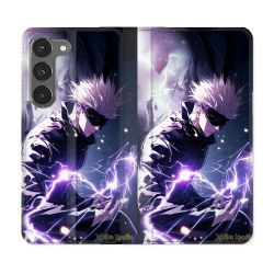 Housse Cuir Portefeuille Pour Samsung Galaxy A56 5G Manga Jujutsu Kaisen Gojo Saturo