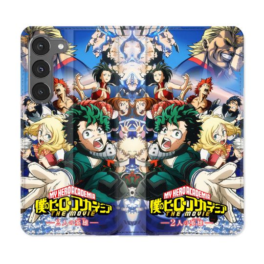 Housse Cuir Portefeuille Pour Samsung Galaxy A56 5G Manga My Hero Academia Affiche
