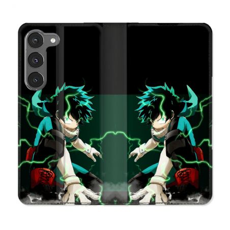 Housse Cuir Portefeuille Pour Samsung Galaxy A56 5G Manga My Hero Academia Deku