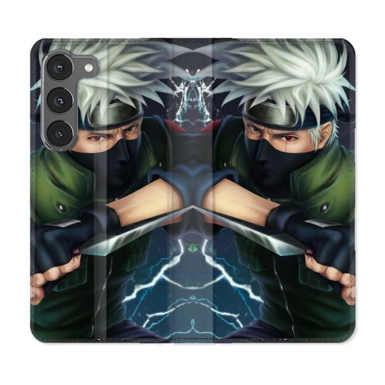 Housse Cuir Portefeuille Pour Samsung Galaxy A56 5G Manga Naruto Kakashi