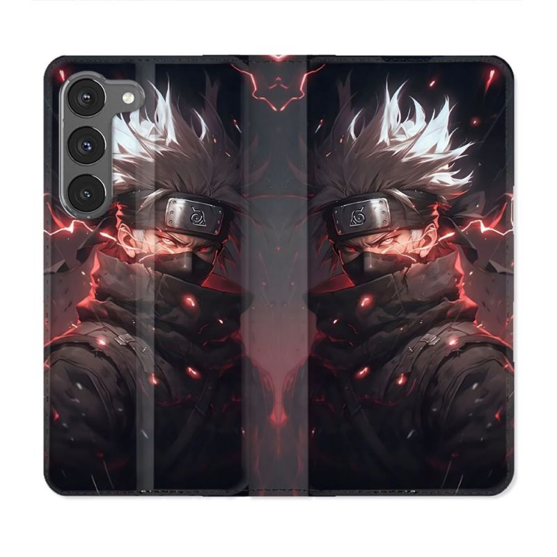 Housse Cuir Portefeuille Pour Samsung Galaxy A56 5G Manga Naruto Kakashi Dark