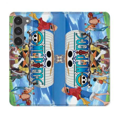 Housse Cuir Portefeuille Pour Samsung Galaxy A56 5G Manga One Piece Sunny
