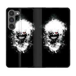 Housse Cuir Portefeuille Pour Samsung Galaxy A56 5G Manga Tokyo Ghoul Kaneki Tag