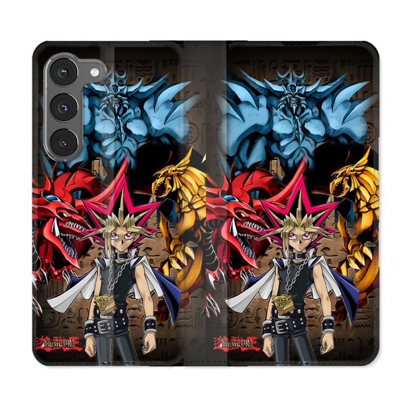 Housse Cuir Portefeuille Pour Samsung Galaxy A56 5G Manga Yu Gi Oh