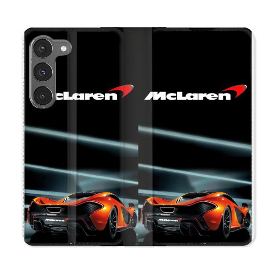 Housse Cuir Portefeuille Pour Samsung Galaxy A56 5G Mc Laren