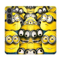 Housse Cuir Portefeuille Pour Samsung Galaxy A56 5G Minions Groupe