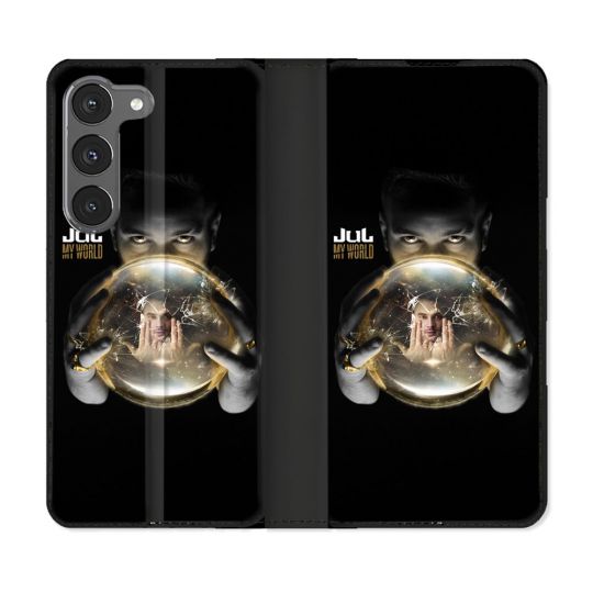 Housse Cuir Portefeuille Pour Samsung Galaxy A56 5G Musique Jul Affiche