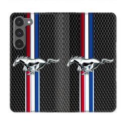 Housse Cuir Portefeuille Pour Samsung Galaxy A56 5G Mustang