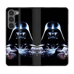 Housse Cuir Portefeuille Pour Samsung Galaxy A56 5G Star Wars - Dark Vador Noir