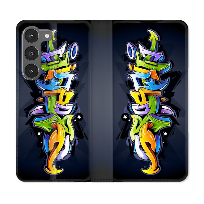 Housse Cuir Portefeuille Pour Samsung Galaxy A56 5G Street Art Graffiti