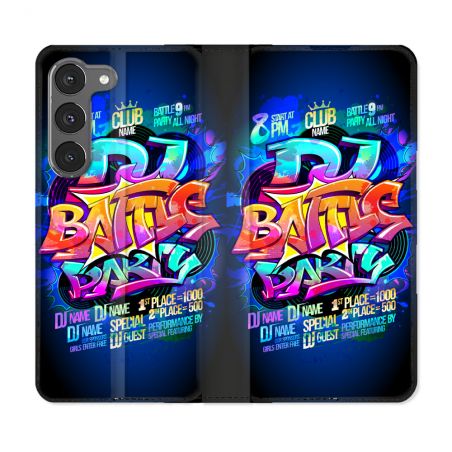 Housse Cuir Portefeuille Pour Samsung Galaxy A56 5G Street Art Rap