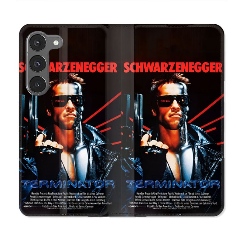 Housse Cuir Portefeuille Pour Samsung Galaxy A56 5G Terminator