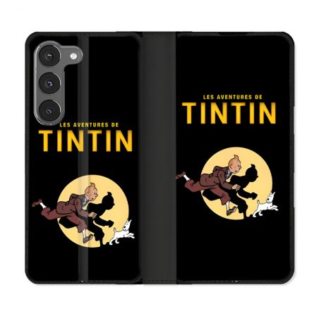 Housse Cuir Portefeuille Pour Samsung Galaxy A56 5G Tintin Classique
