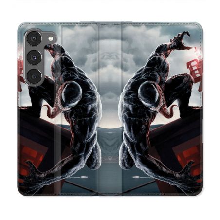 Housse Cuir Portefeuille Pour Samsung Galaxy A56 5G Venom