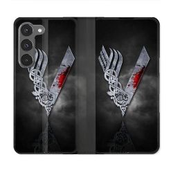 Housse Cuir Portefeuille Pour Samsung Galaxy A56 5G Viking