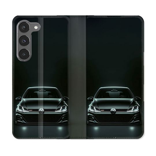 Housse Cuir Portefeuille Pour Samsung Galaxy A56 5G Volkwagen Golf GTI