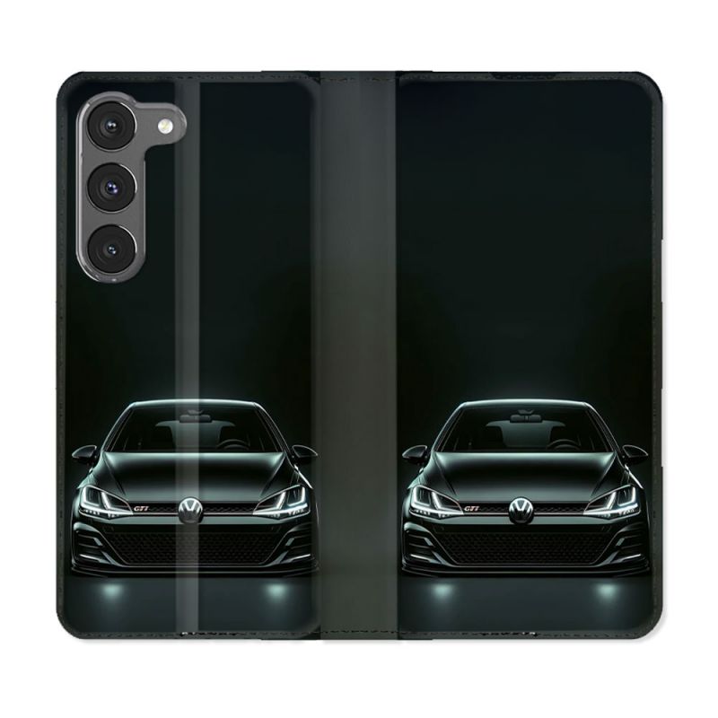 Housse Cuir Portefeuille Pour Samsung Galaxy A56 5G Volkwagen Golf GTI