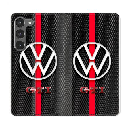 Housse Cuir Portefeuille Pour Samsung Galaxy A56 5G Volkwagen Line