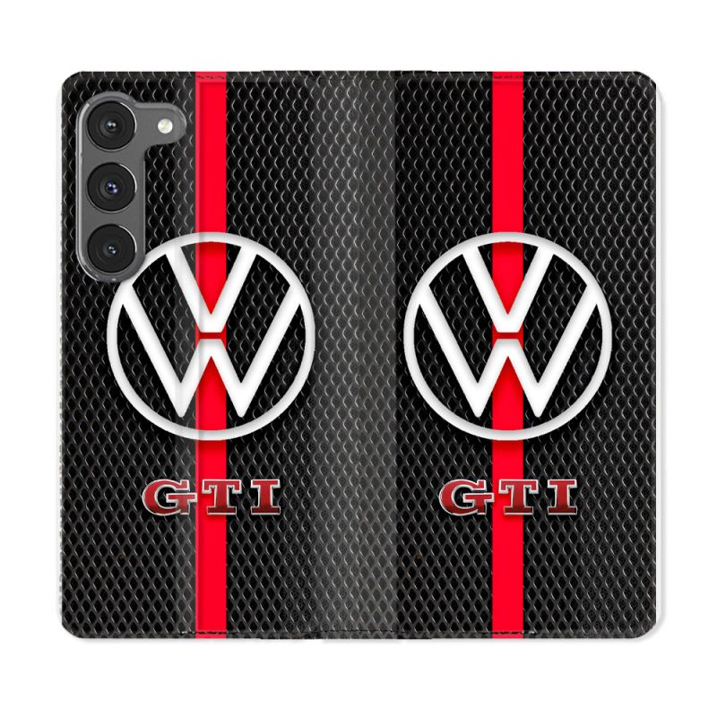 Housse Cuir Portefeuille Pour Samsung Galaxy A56 5G Volkwagen Line