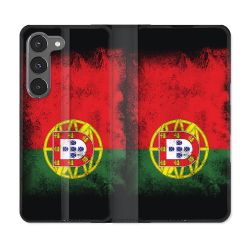 Housse Cuir Portefeuille Pour Samsung Galaxy A56 5G Voyage Portugal Drapeau