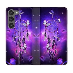 Housse Cuir Portefeuille Pour Samsung Galaxy A56 5G Zen Attrape Reve Papillon