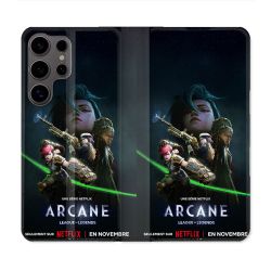 Housse Cuir Portefeuille Pour Samsung Galaxy S25 Arcane Affiche