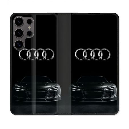 Housse Cuir Portefeuille Pour Samsung Galaxy S25 Audi