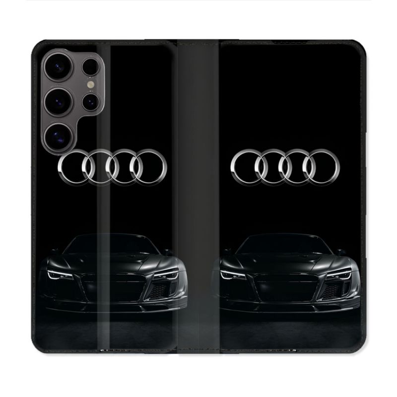 Housse Cuir Portefeuille Pour Samsung Galaxy S25 Audi
