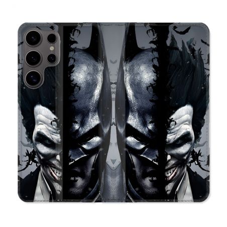 Housse Cuir Portefeuille Pour Samsung Galaxy S25 Batman Joker