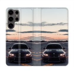 Housse Cuir Portefeuille Pour Samsung Galaxy S25 BMW Serie
