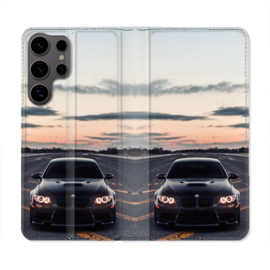 Housse Cuir Portefeuille Pour Samsung Galaxy S25 BMW Serie