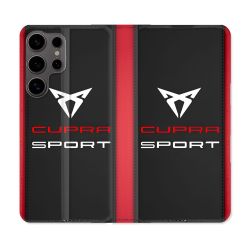 Housse Cuir Portefeuille Pour Samsung Galaxy S25 Cupra