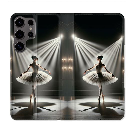 Housse Cuir Portefeuille Pour Samsung Galaxy S25 Danseuse Lumière